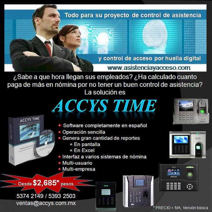 Control de asistencia con HUELLA DIGITAL